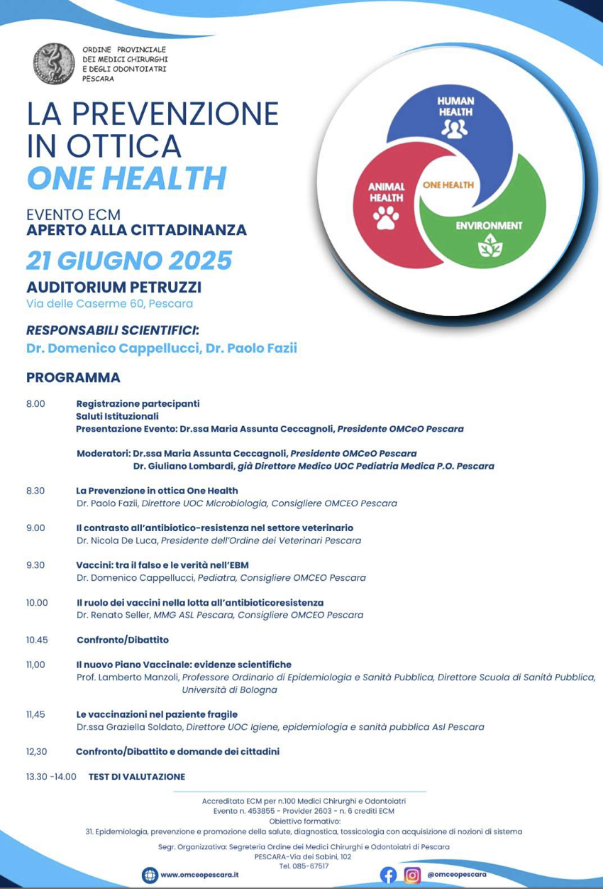 La prevenzione in ottica One Health